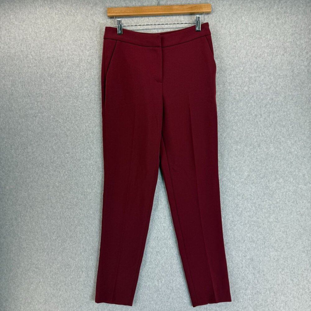 HOBBS London Womens Wine Red Skinny Leg Pants Trousers Business Size US 2‎ UK 6